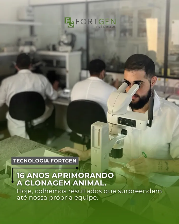 Equipe da Fortgen no laboratório